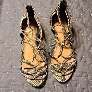 ALDO snake sandals size 6